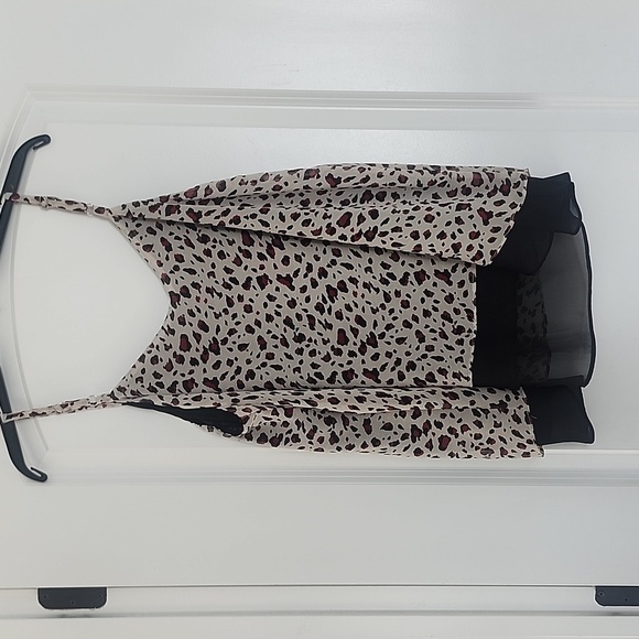 NWT FRENCH GREY FARINELLA DOUBLE LAYER CAMI ANIMAL PRINT 1X - Picture 7 of 13